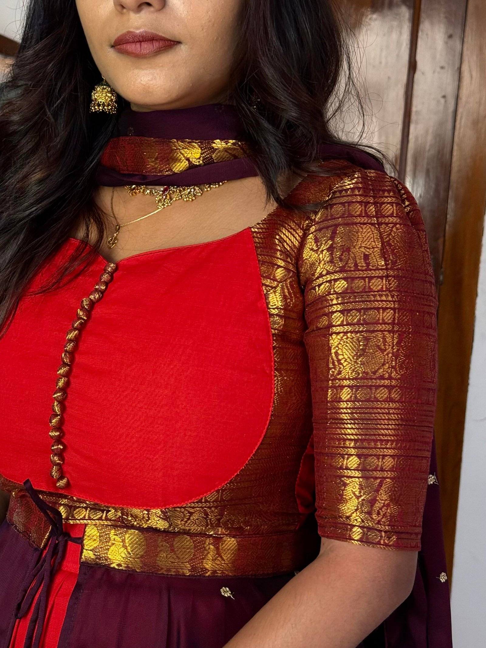 4 in 1 ZARI SIRPAM Lehenga set