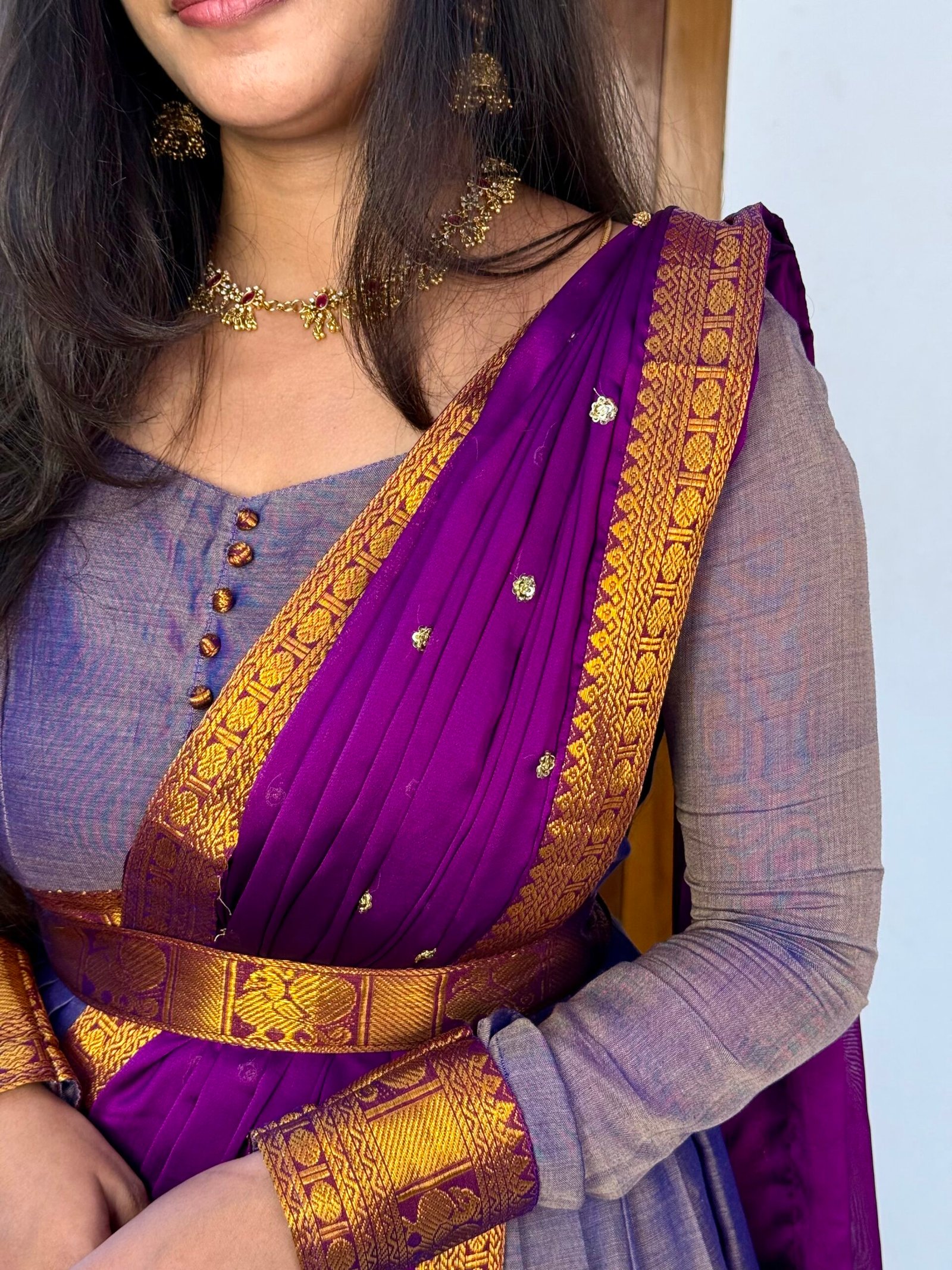 Ezhil Lavender Maxi dress