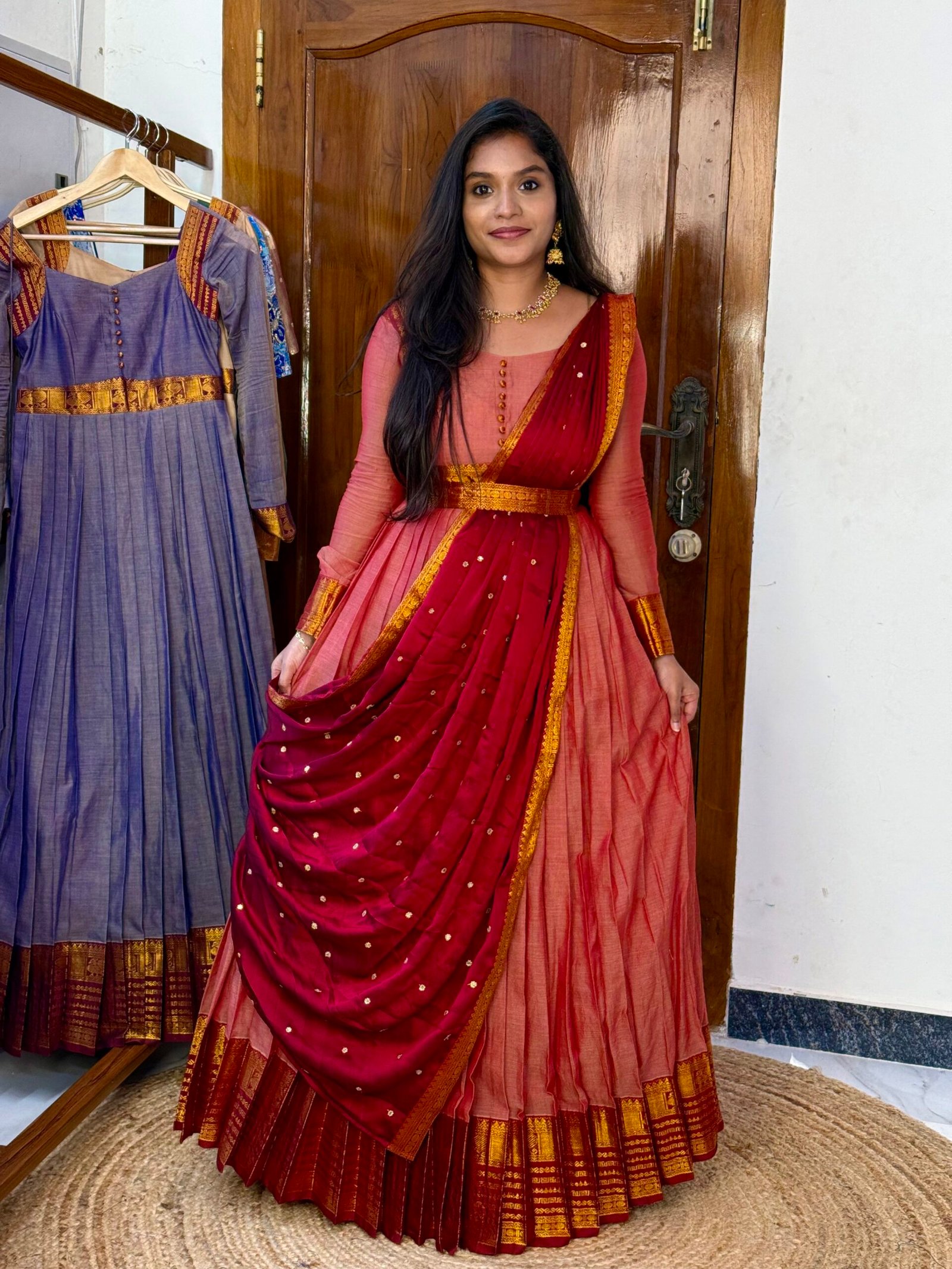 Ezhil Pink Maxi dress