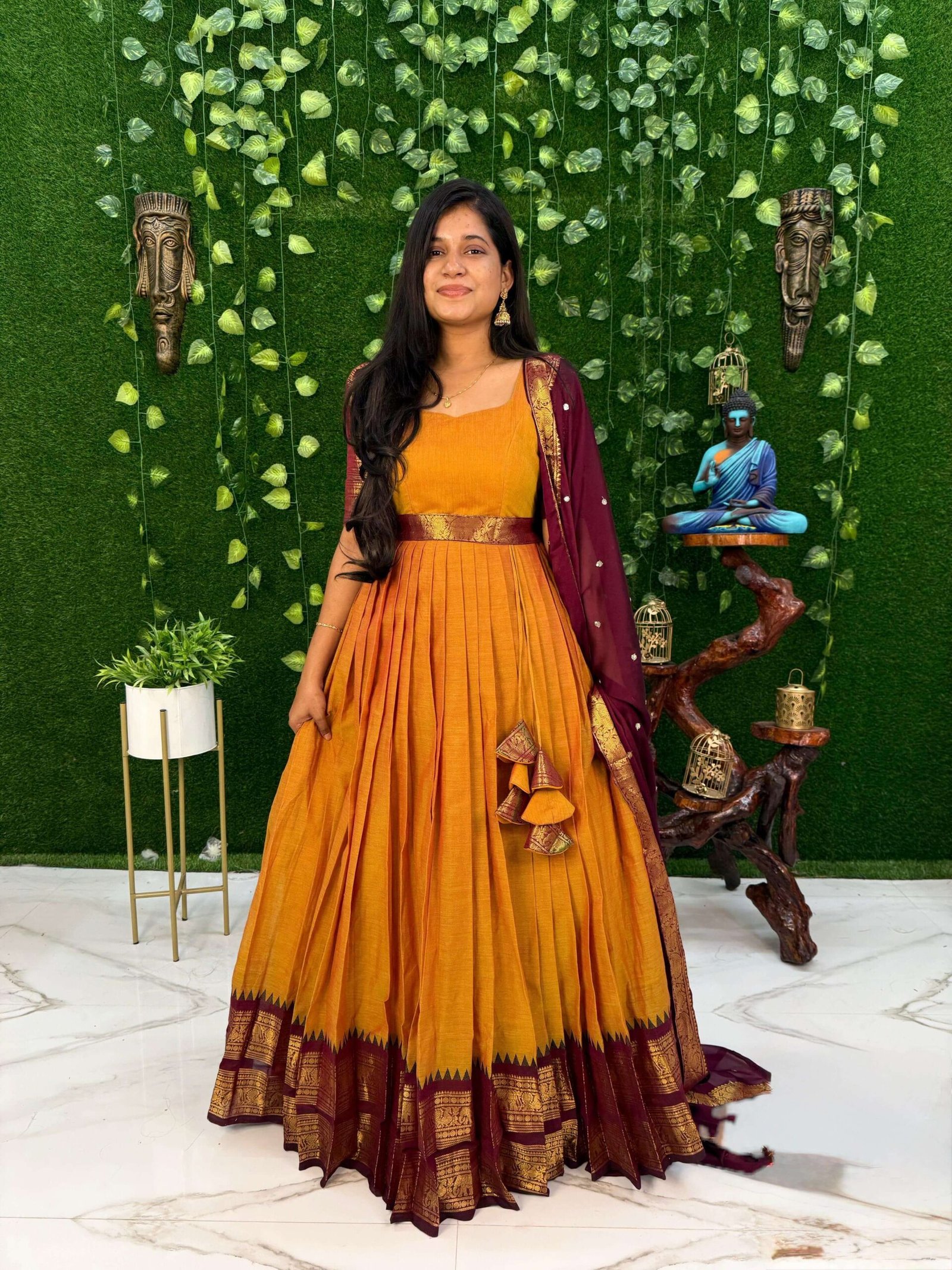 MAYIL - YELLOW AND WINE (Maxi)