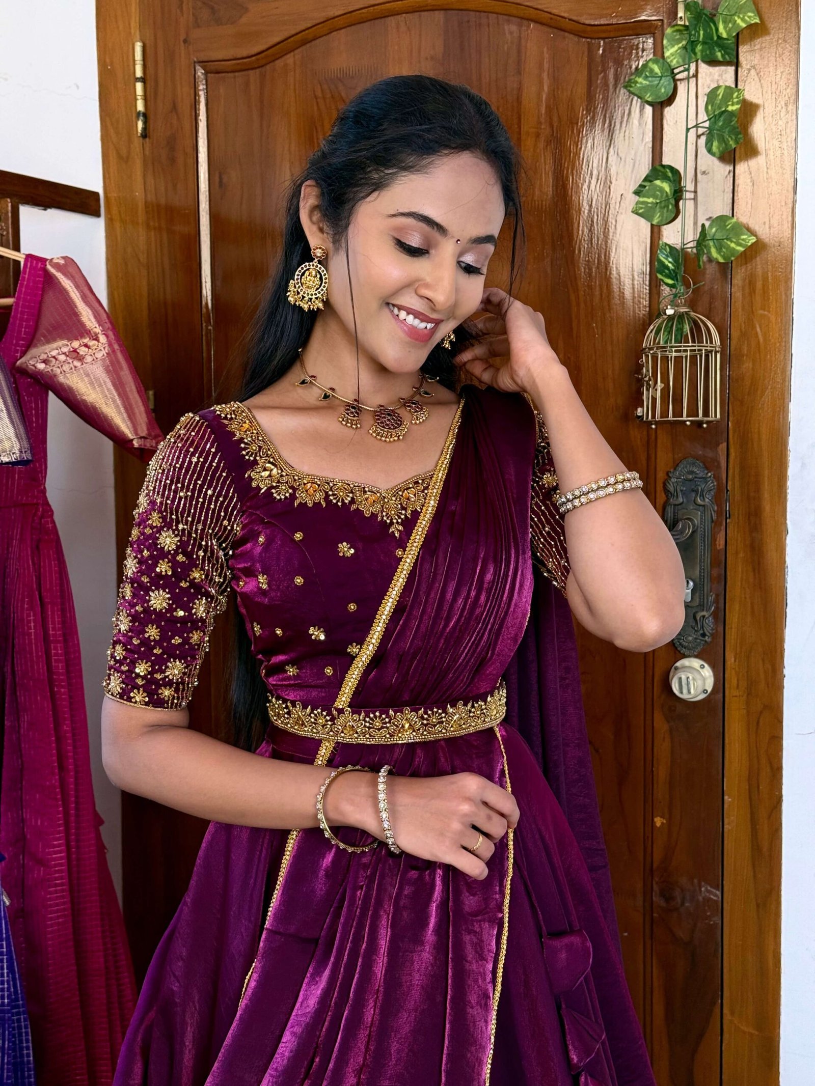 Purple bliss Lehenga