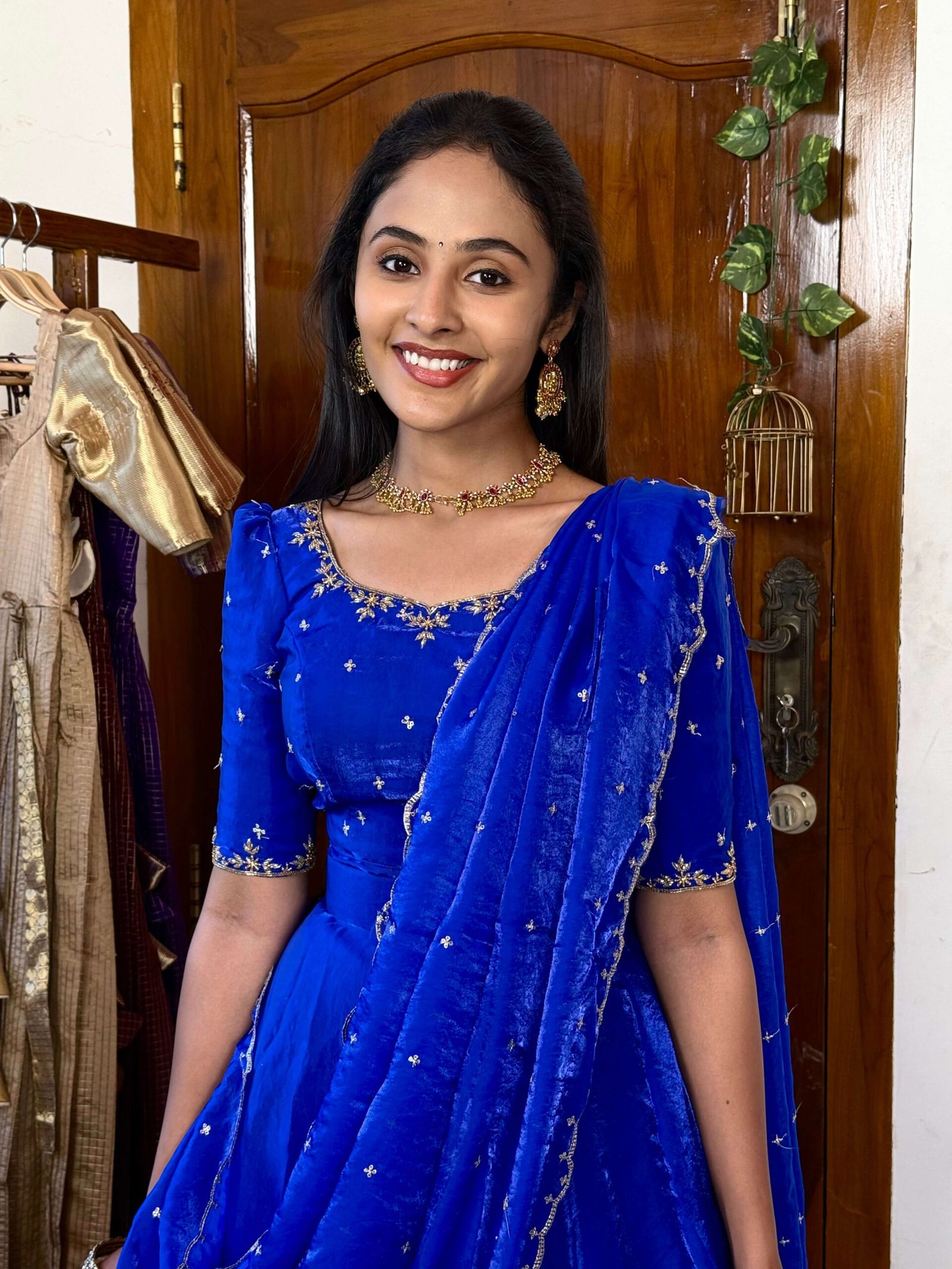 3 in 1 Blue AIRA Lehenga