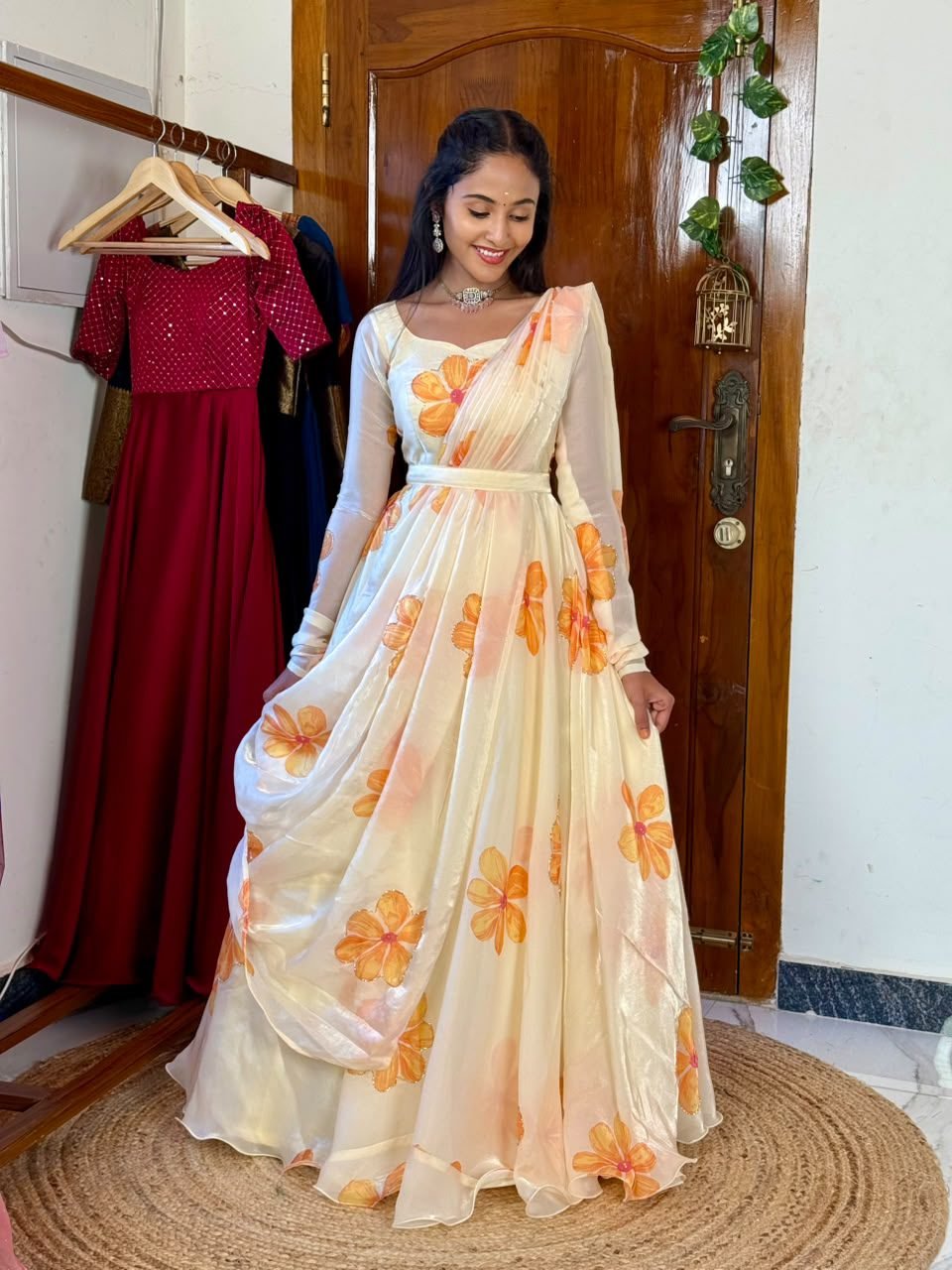 MALAR off white and yellow Maxi