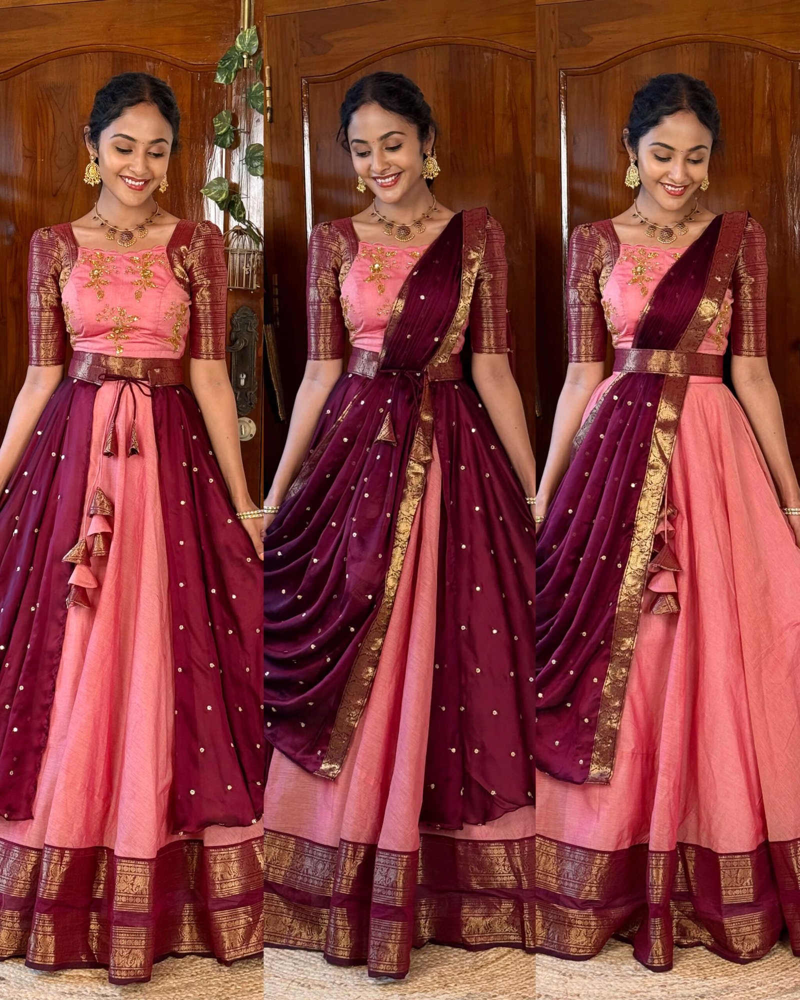 4 in 1 Dreamy layers Pink and Wine