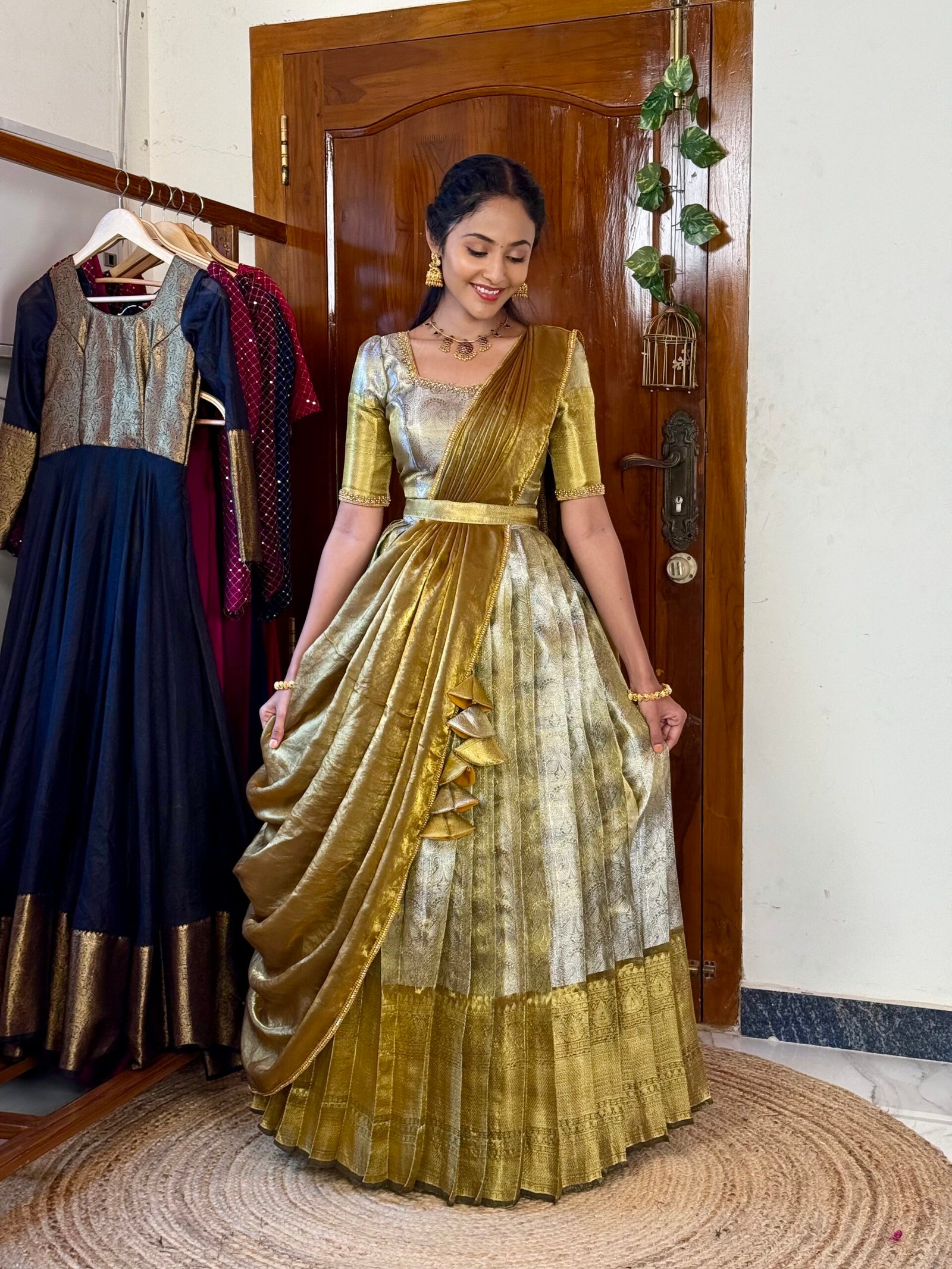 Madhuram hand worked lehenga set
