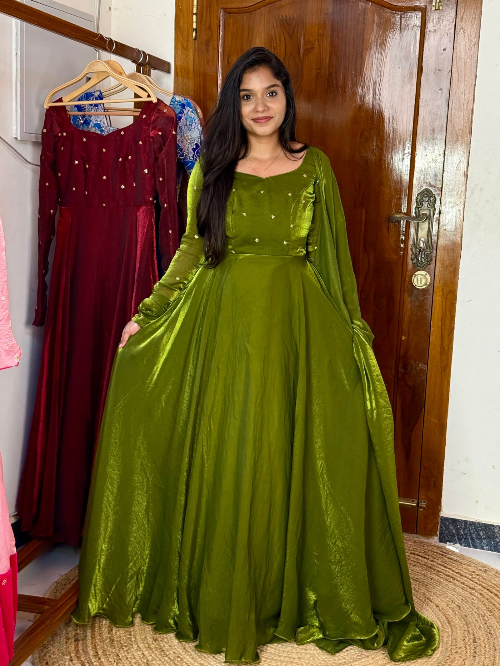 SPARROW - Mehendi green maxi
