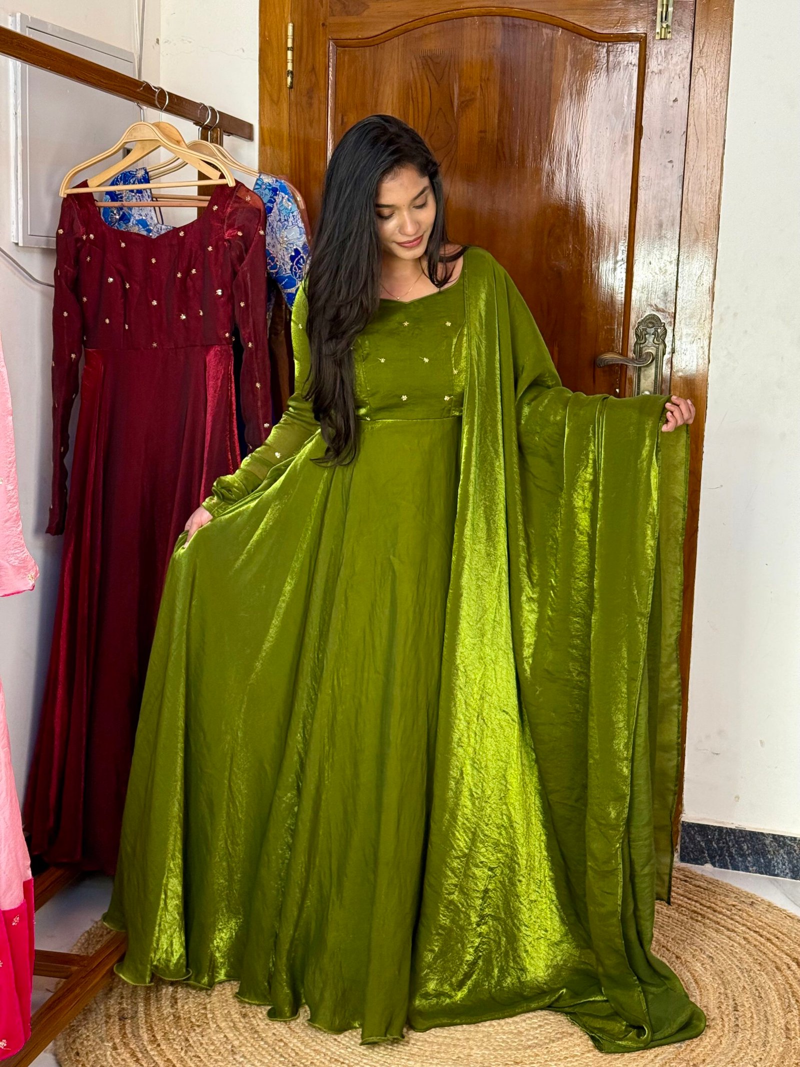 SPARROW - Mehendi green maxi