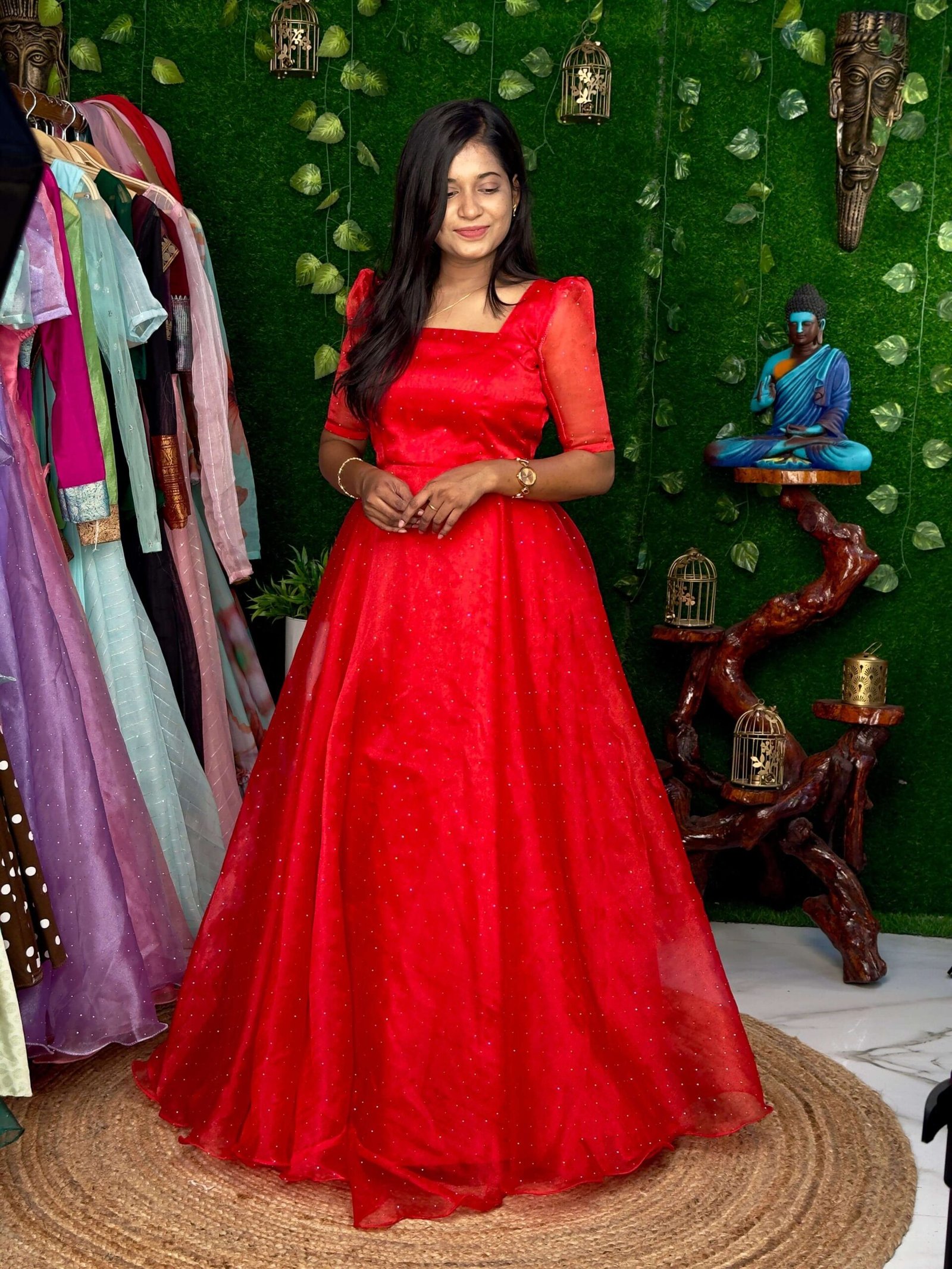 TWINKLE ORGANZA - RED (Maxi)