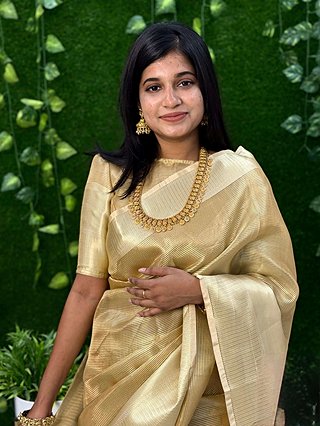 WHITE GOLD TISSUE (Saree)