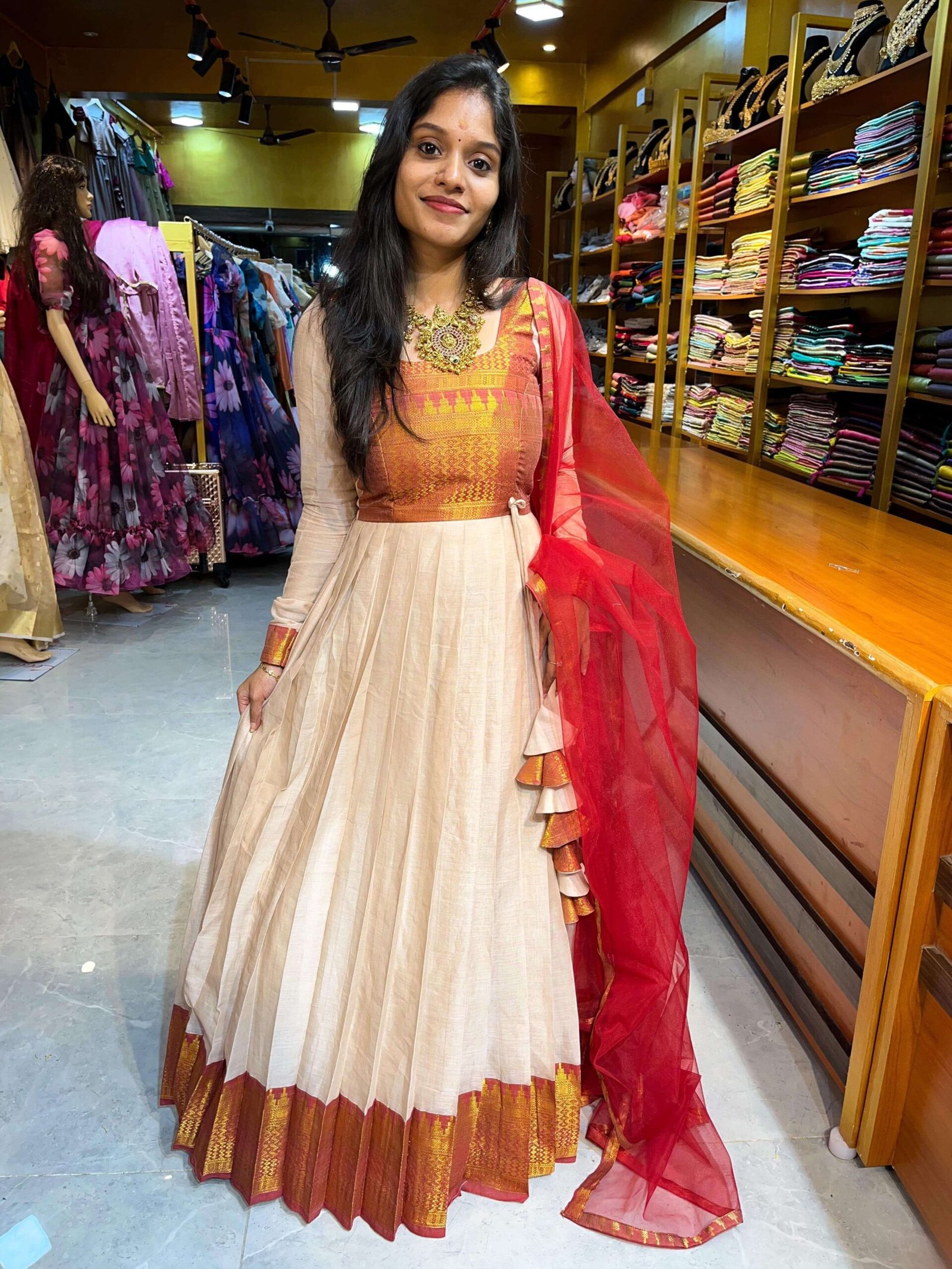 ZARI COTTON - Off white (Maxi)